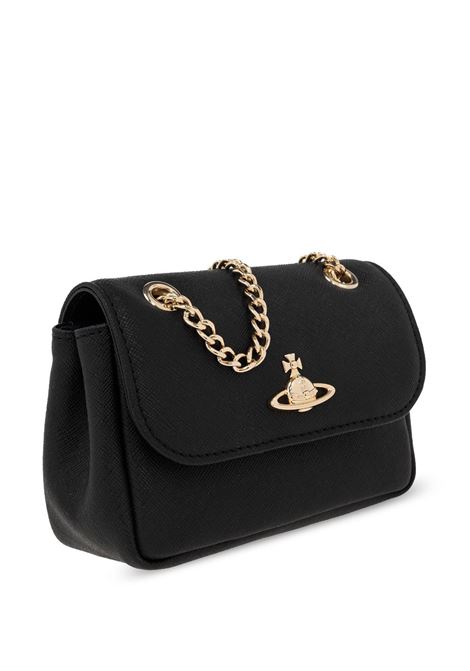 Borsa a spalla Victoria in nero Vivienne Westwood - donna VIVIENNE WESTWOOD | 5C01000BWL001NN402